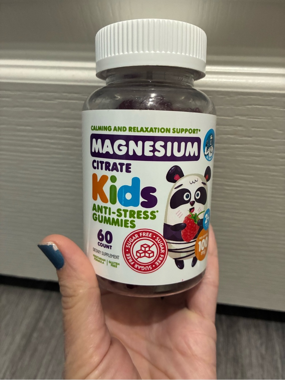 Magnesium Citrate Kids Anti-Stress Gummies - Blue, Purple